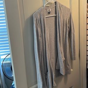 Gray cardigan